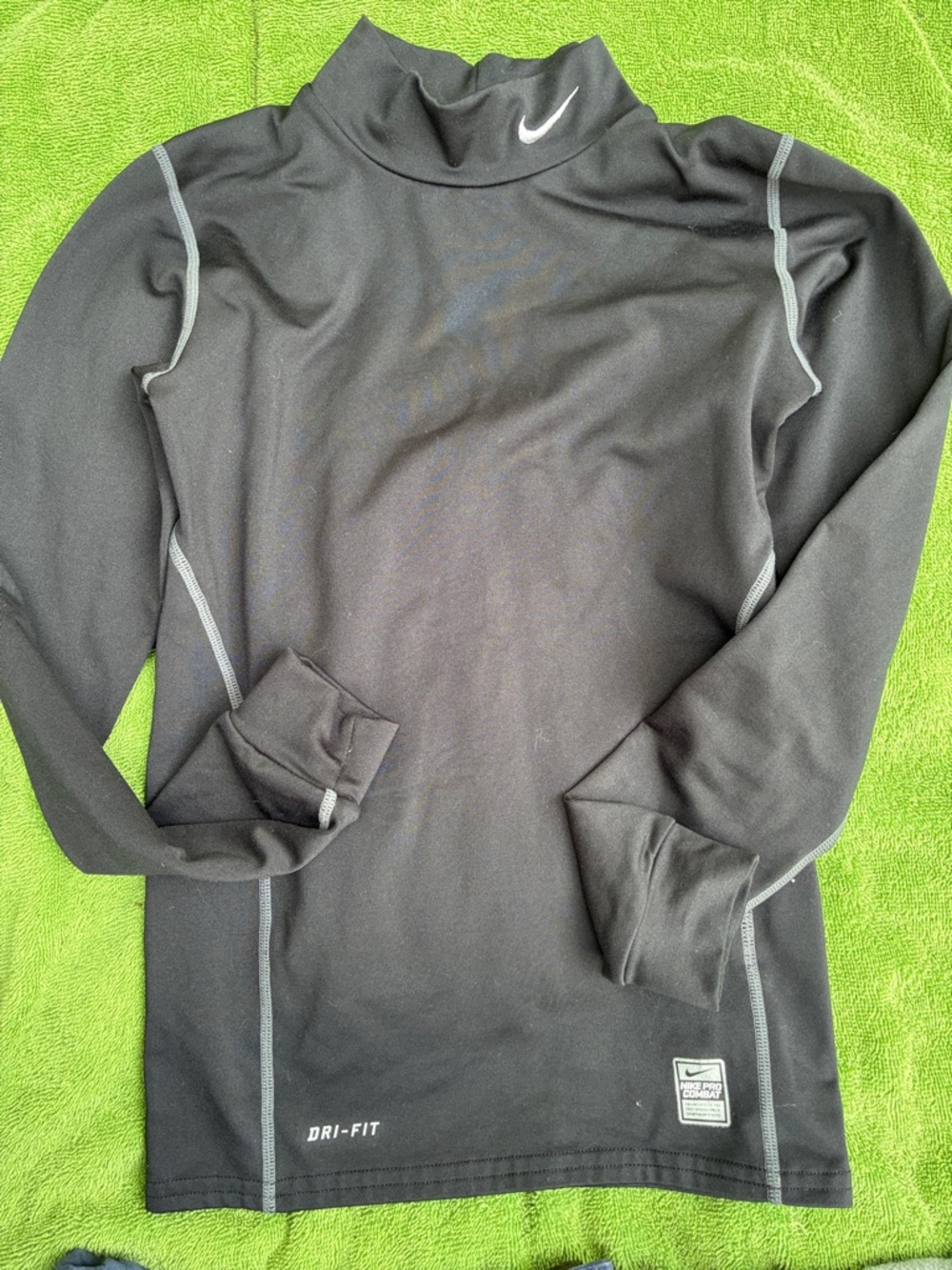 Nike Black Long Sleeve Dri-FIT Mock Neck Top